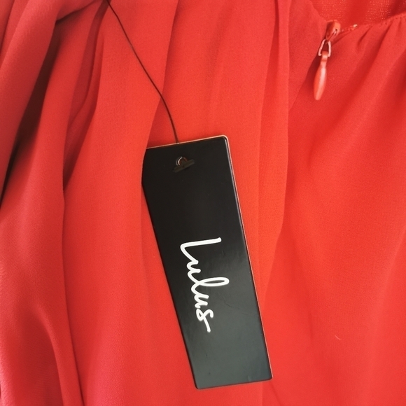 NWT Lulu's 'Letter of Love's Red Skater Mini Dress - Sz S - Picture 11 of 11